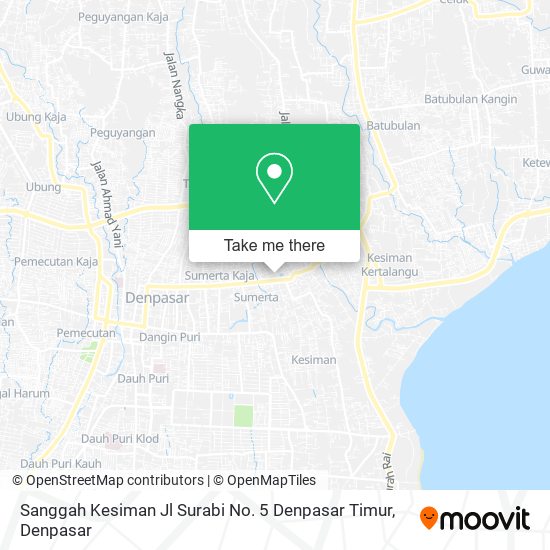 Sanggah Kesiman Jl Surabi No. 5 Denpasar Timur map