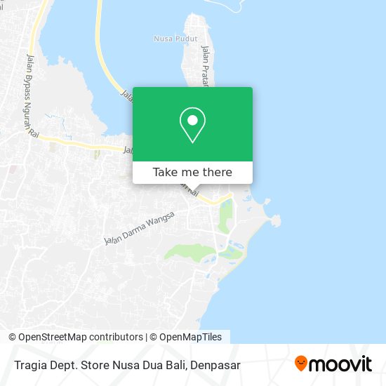 Tragia Dept. Store Nusa Dua Bali map