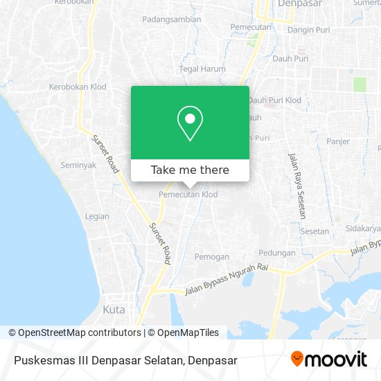 Puskesmas III Denpasar Selatan map
