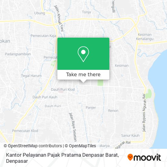 Kantor Pelayanan Pajak Pratama Denpasar Barat map