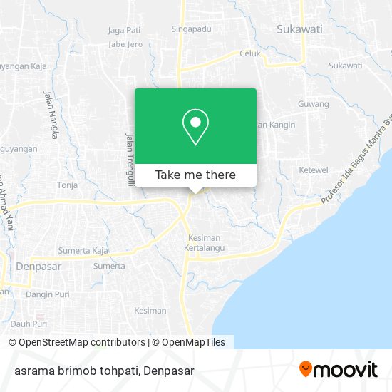 asrama brimob tohpati map