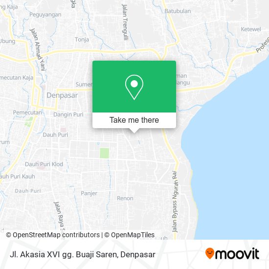 Jl. Akasia XVI gg. Buaji Saren map