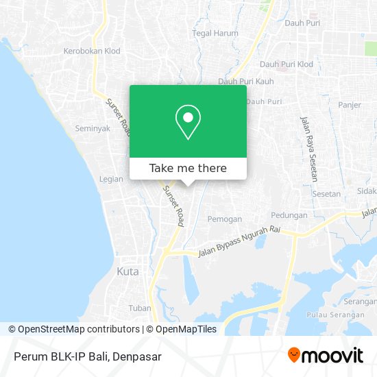 Perum BLK-IP Bali map