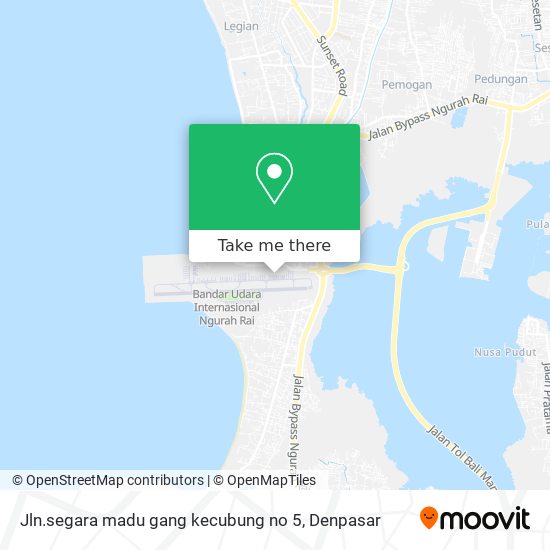 Jln.segara madu gang kecubung no 5 map