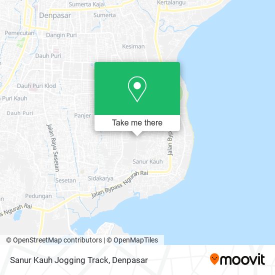 Sanur Kauh Jogging Track map