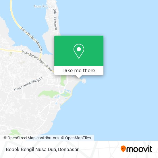 Bebek Bengil Nusa Dua map