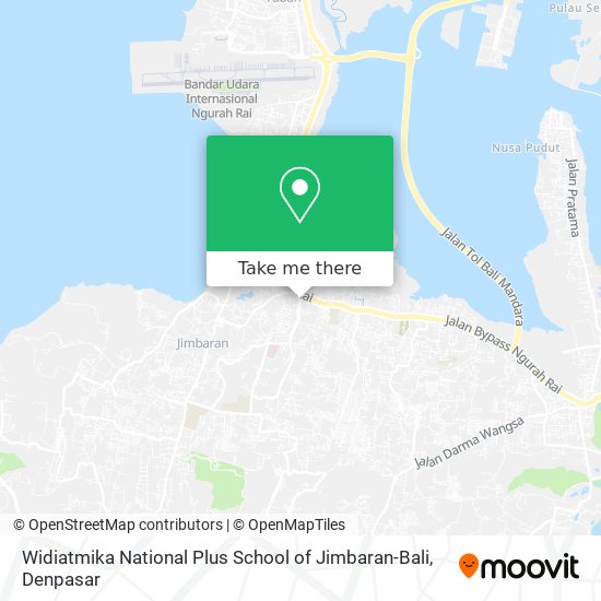Widiatmika National Plus School of Jimbaran-Bali map