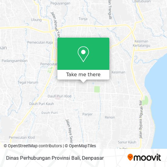 Dinas Perhubungan Provinsi Bali map