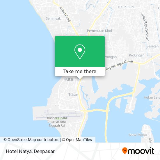 Hotel Natya map