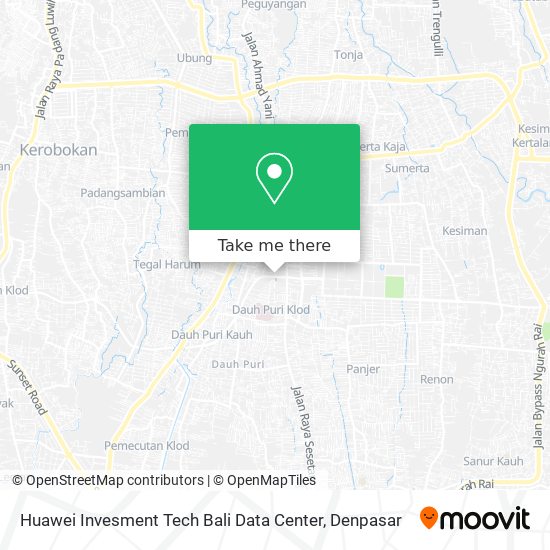 Huawei Invesment Tech Bali Data Center map