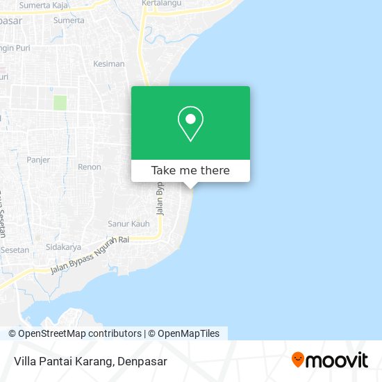 Villa Pantai Karang map