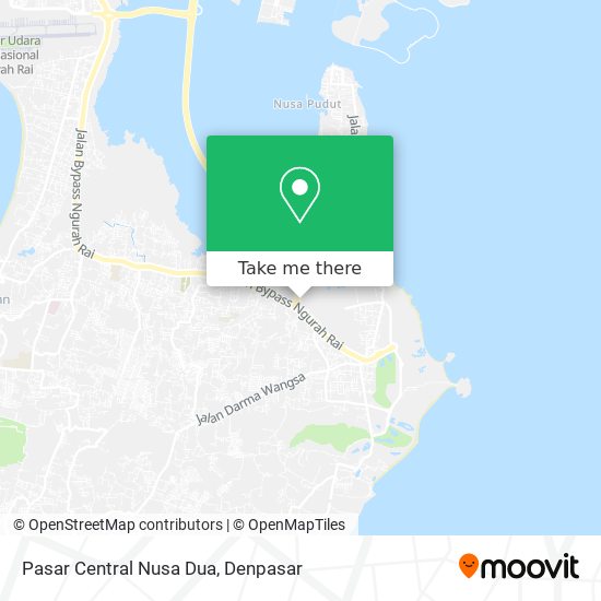 Pasar Central Nusa Dua map