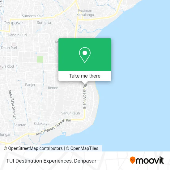 TUI Destination Experiences map