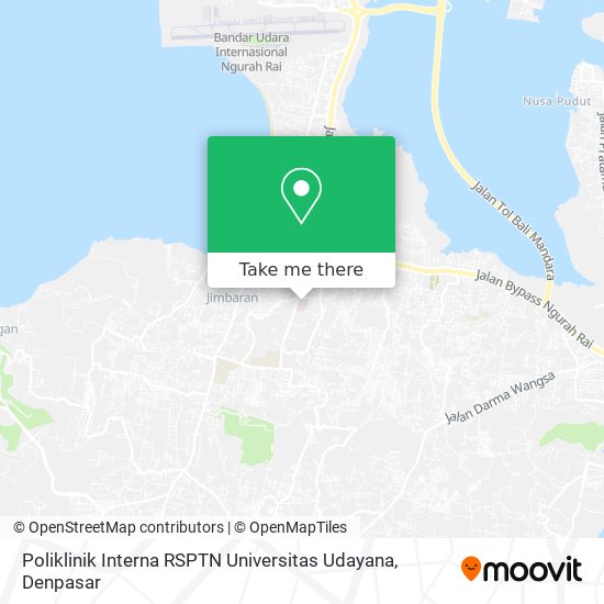Poliklinik Interna RSPTN Universitas Udayana map