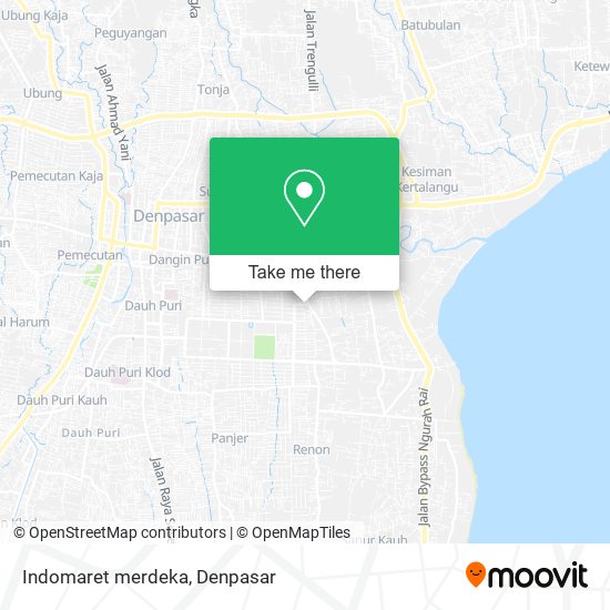 Indomaret merdeka map