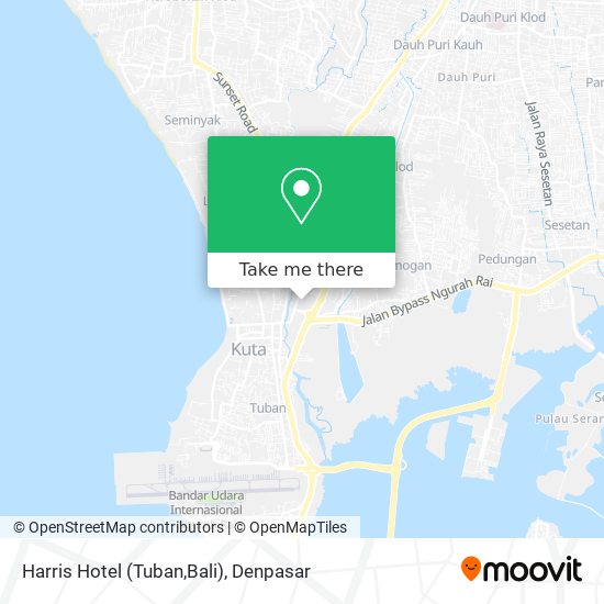 Harris Hotel (Tuban,Bali) map