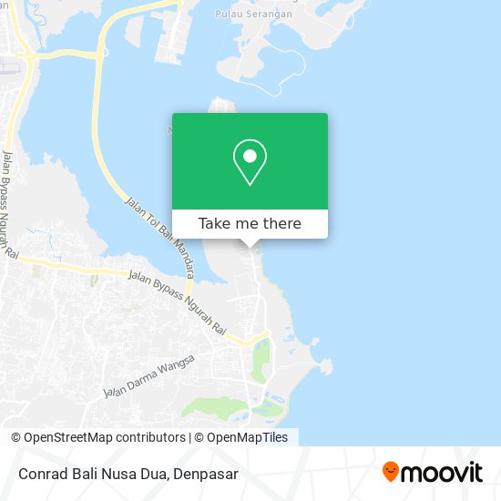 Conrad Bali Nusa Dua map