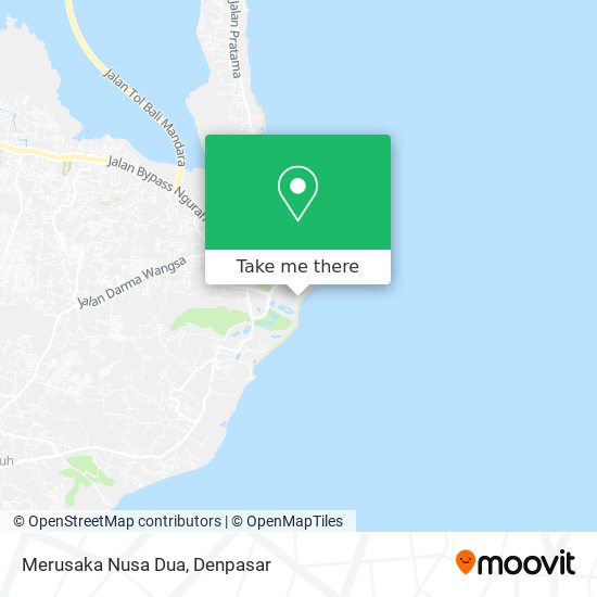 Merusaka Nusa Dua map