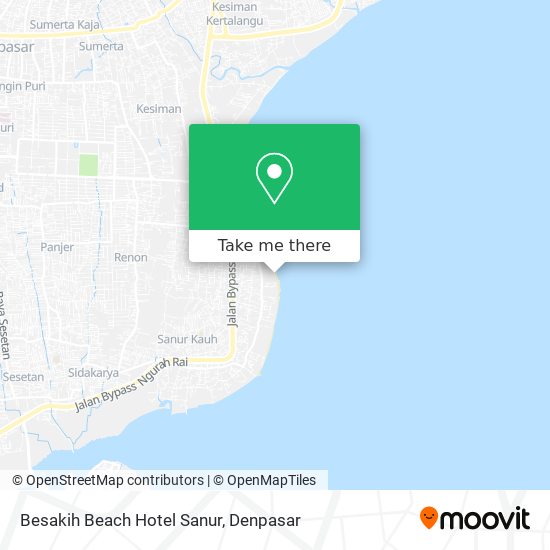 Besakih Beach Hotel Sanur map