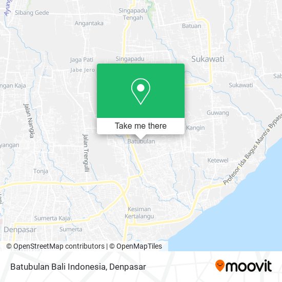 Batubulan Bali Indonesia map