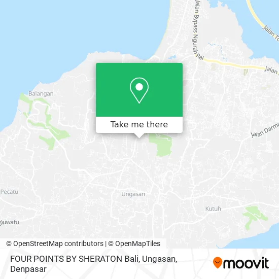 FOUR POINTS BY SHERATON Bali, Ungasan map