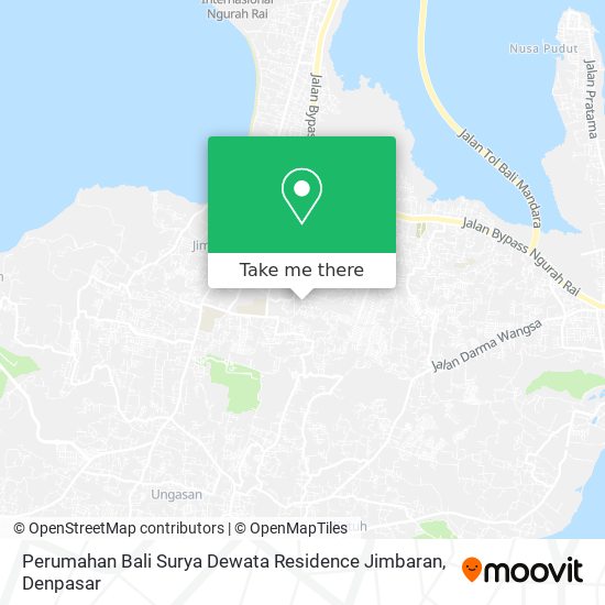 Perumahan Bali Surya Dewata Residence Jimbaran map