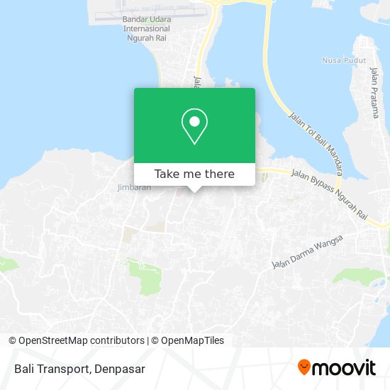 Bali Transport map