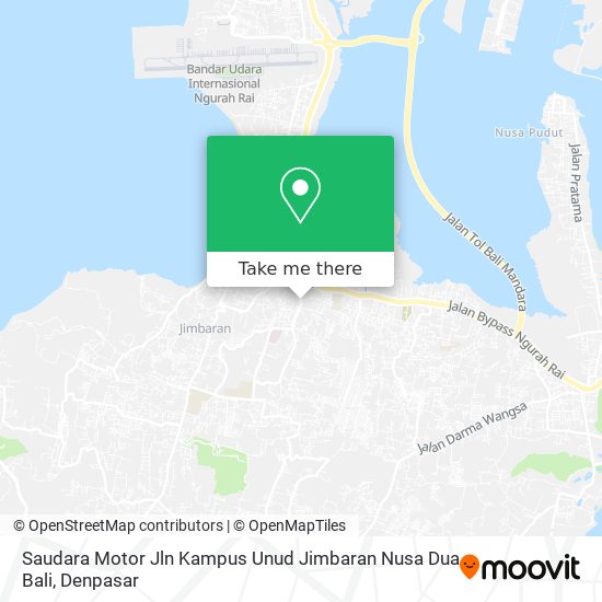Saudara Motor Jln Kampus Unud Jimbaran Nusa Dua Bali map