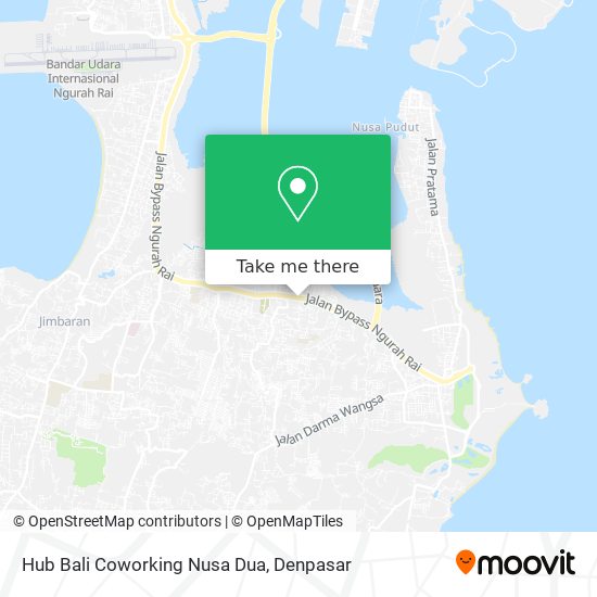 Hub Bali Coworking Nusa Dua map