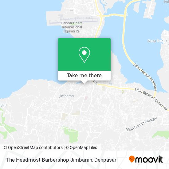 The Headmost Barbershop Jimbaran map