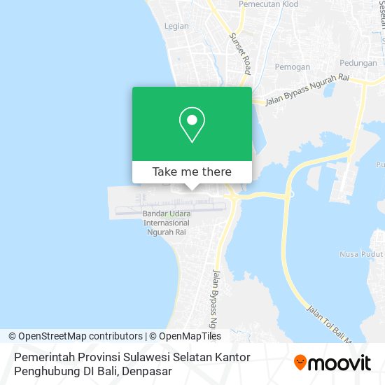 Pemerintah Provinsi Sulawesi Selatan Kantor Penghubung DI Bali map