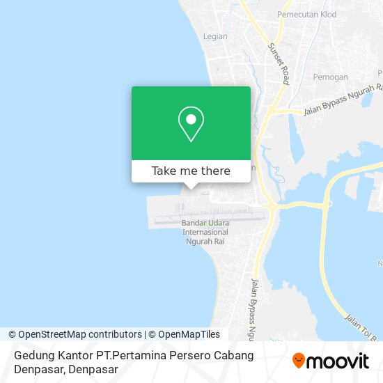 Gedung Kantor PT.Pertamina Persero Cabang Denpasar map