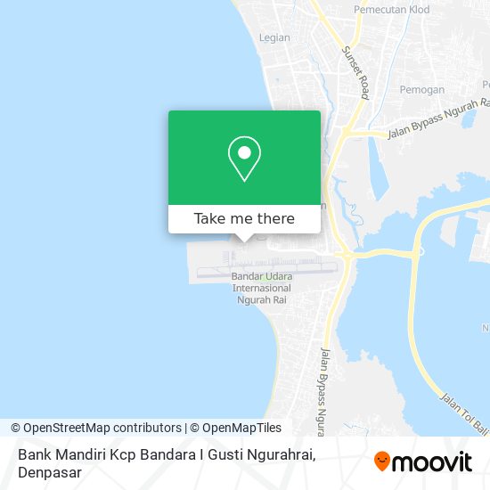 Bank Mandiri Kcp Bandara I Gusti Ngurahrai map