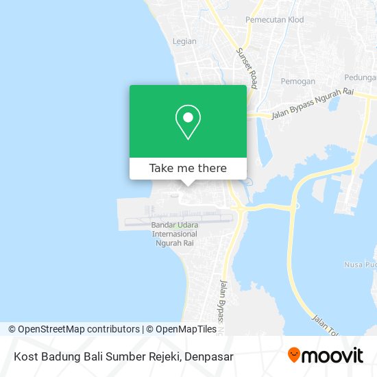 Kost Badung Bali Sumber Rejeki map