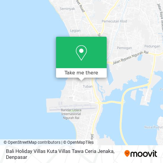 Bali Holiday Villas Kuta Villas Tawa Ceria Jenaka map