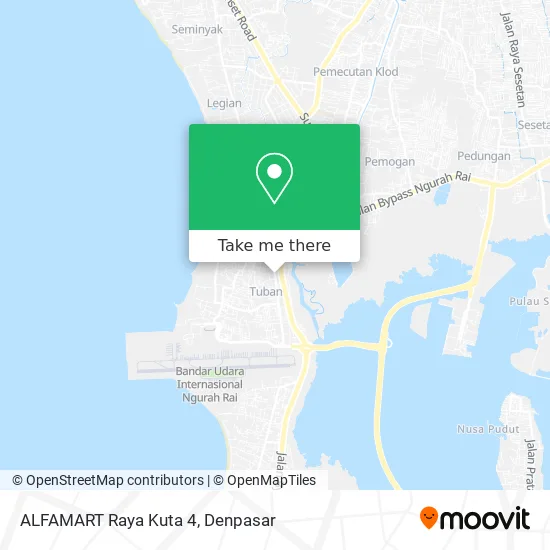 ALFAMART Raya Kuta 4 map