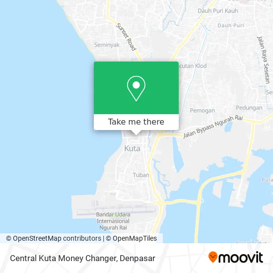 Central Kuta Money Changer map
