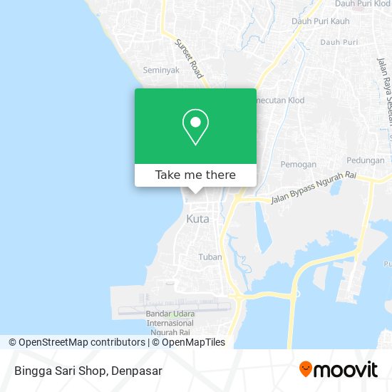 Bingga Sari Shop map