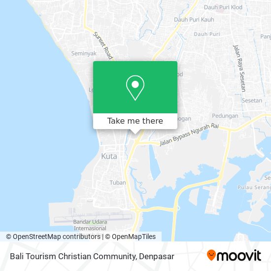 Bali Tourism Christian Community map