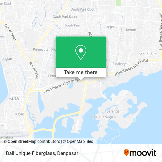 Bali Unique Fiberglass map