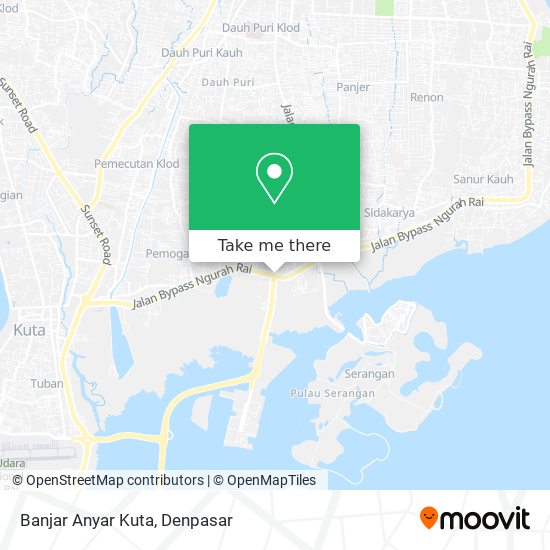 Banjar Anyar Kuta map