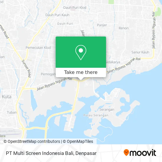 PT Multi Screen Indonesia Bali map