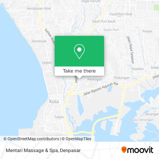 Mentari Massage & Spa map