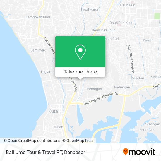 Bali Ume Tour & Travel PT map