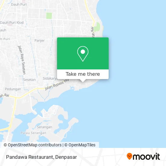 Pandawa Restaurant map