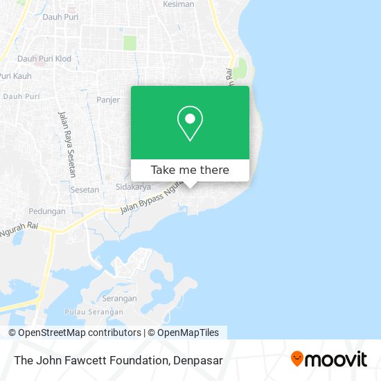 The John Fawcett Foundation map