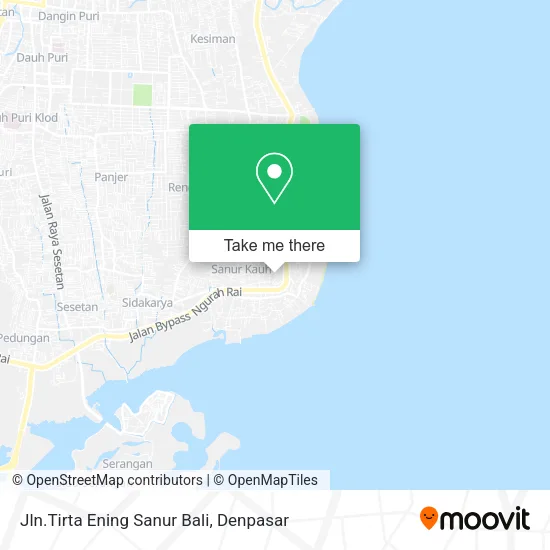 Jln.Tirta Ening Sanur Bali map