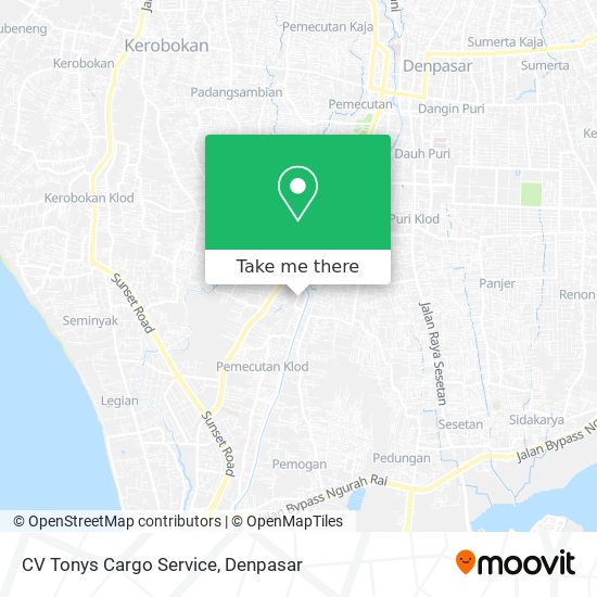 CV Tonys Cargo Service map