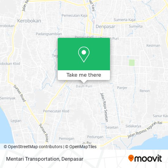 Mentari Transportation map