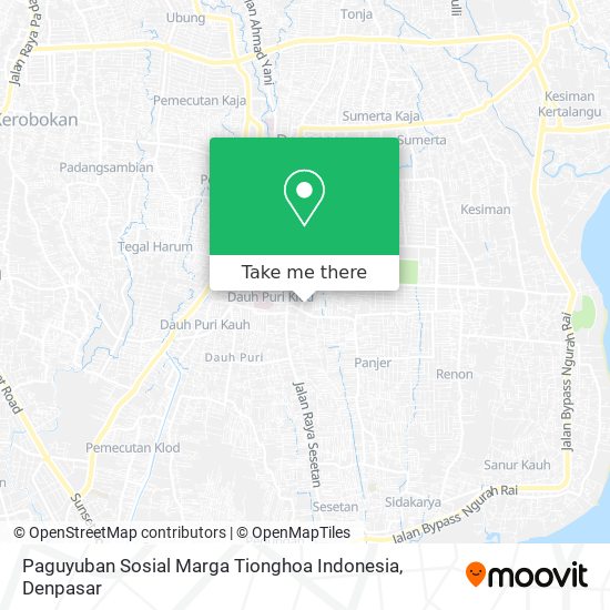 Paguyuban Sosial Marga Tionghoa Indonesia map